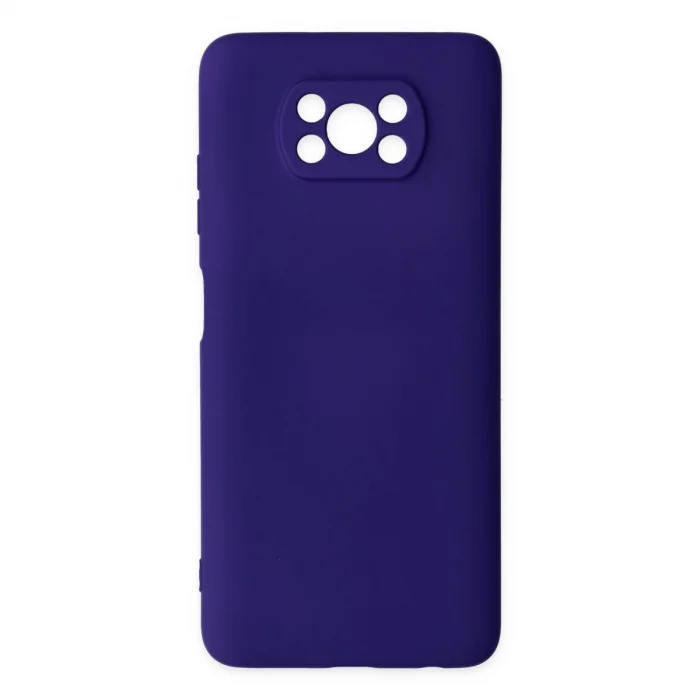 BUĞZ Xiaomi Pocophone X3 Kılıf Nano İçi Kadife Silikon - Mor