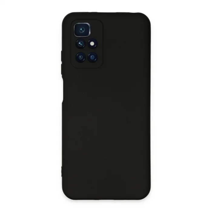 BUĞZ Xiaomi Redmi 10 2022 Kılıf Nano İçi Kadife Silikon - Siyah