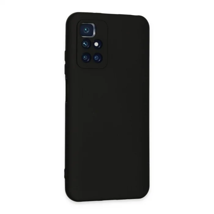 BUĞZ Xiaomi Redmi 10 2022 Kılıf Nano İçi Kadife Silikon - Siyah