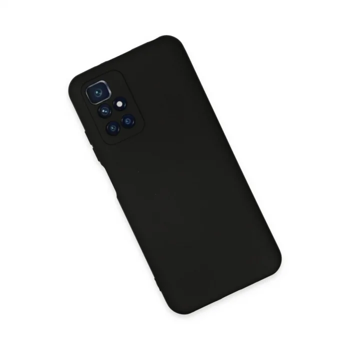 BUĞZ Xiaomi Redmi 10 2022 Kılıf Nano İçi Kadife Silikon - Siyah