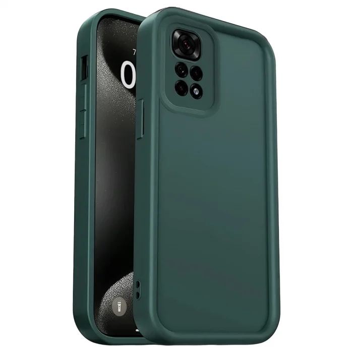 BUĞZ Xiaomi Redmi 10 2022 Kılıf Viera Silikon - Koyu Yeşil