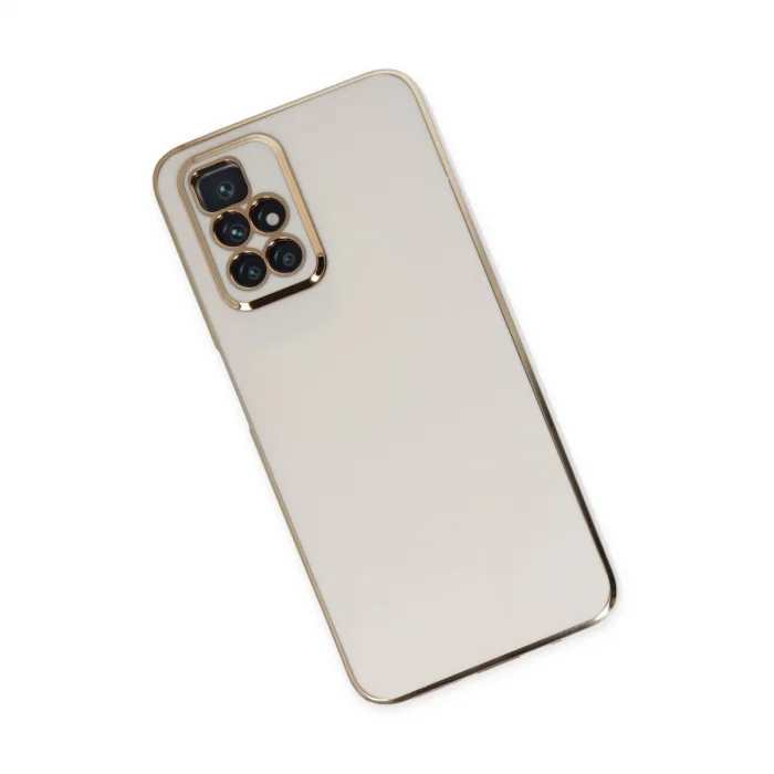 BUĞZ Xiaomi Redmi 10 2022 Kılıf Volet Silikon - Beyaz