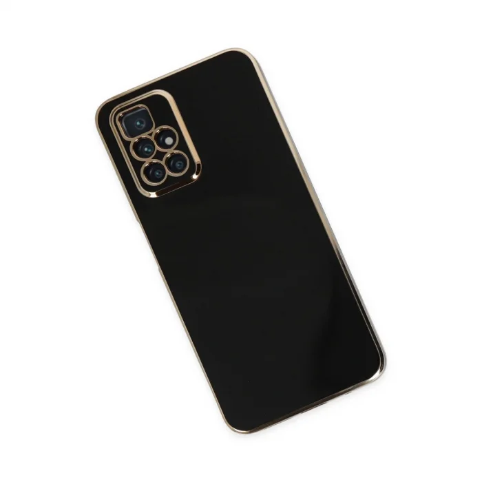 BUĞZ Xiaomi Redmi 10 2022 Kılıf Volet Silikon - Siyah