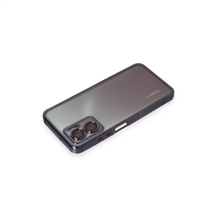 BUĞZ Xiaomi Redmi 10 5g Kılıf Razer Lensli Silikon - Mor