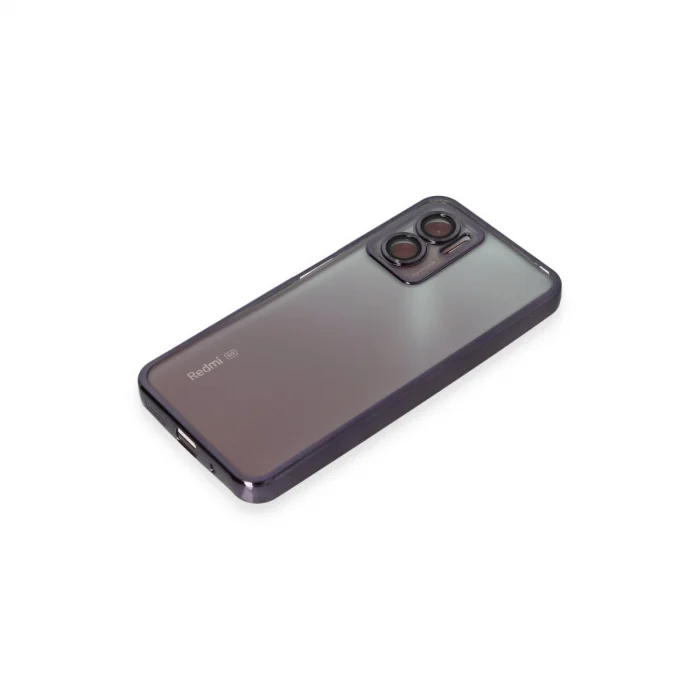 BUĞZ Xiaomi Redmi 10 5g Kılıf Razer Lensli Silikon - Mor