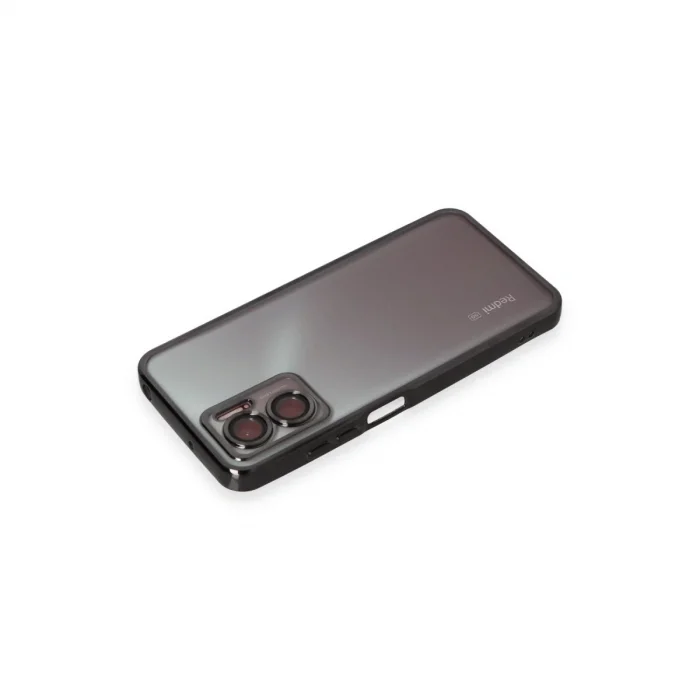 BUĞZ Xiaomi Redmi 10 5g Kılıf Razer Lensli Silikon - Siyah