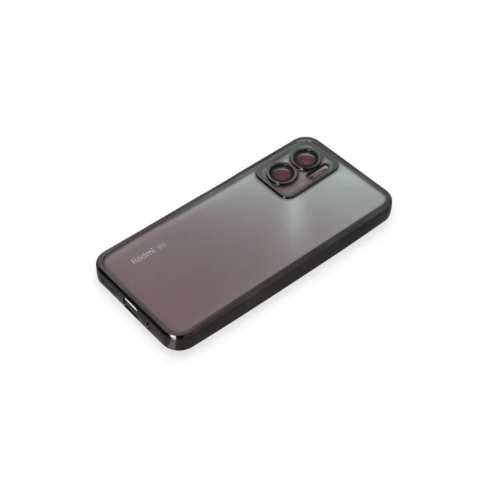 BUĞZ Xiaomi Redmi 10 5g Kılıf Razer Lensli Silikon - Siyah