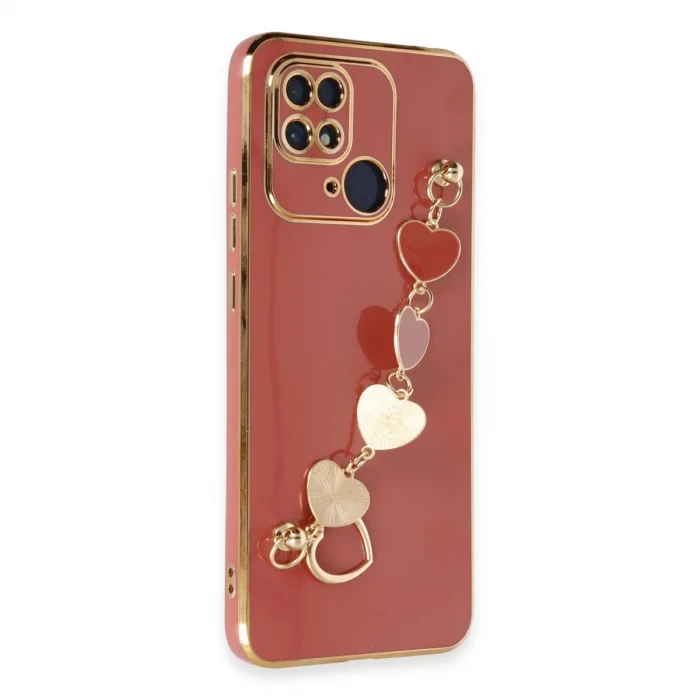 BUĞZ Xiaomi Redmi 10c Kılıf Esila Silikon - Kırmızı