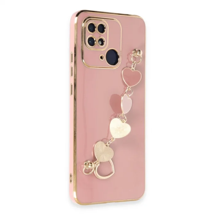 BUĞZ Xiaomi Redmi 10c Kılıf Esila Silikon - Pudra