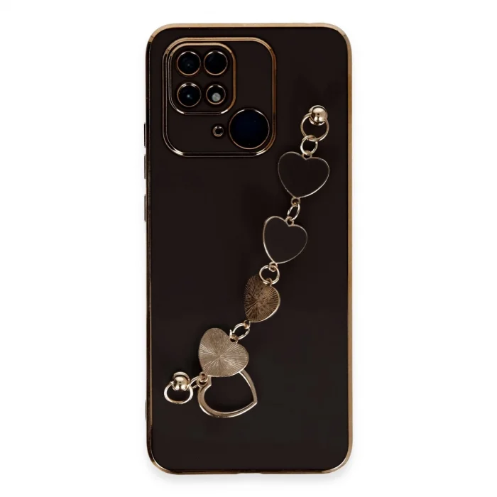 BUĞZ Xiaomi Redmi 10c Kılıf Esila Silikon - Siyah