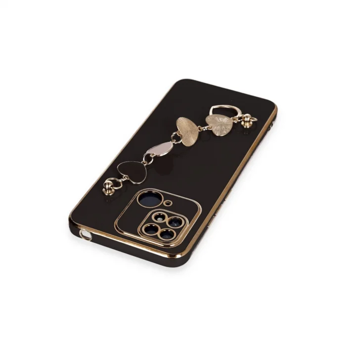 BUĞZ Xiaomi Redmi 10c Kılıf Esila Silikon - Siyah