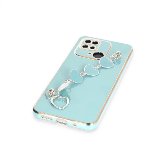 BUĞZ Xiaomi Redmi 10c Kılıf Esila Silikon - Su Yeşili