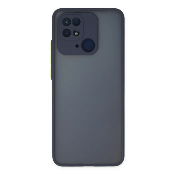BUĞZ Xiaomi Redmi 10c Kılıf Montreal Silikon Kapak - Lacivert
