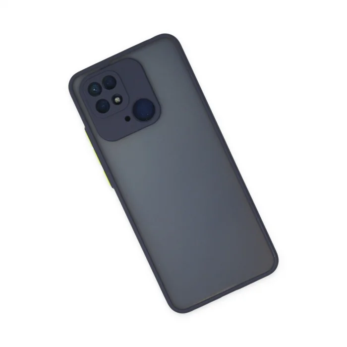 BUĞZ Xiaomi Redmi 10c Kılıf Montreal Silikon Kapak - Lacivert