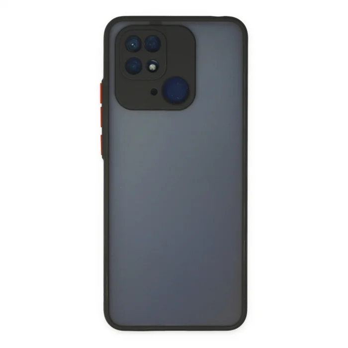 BUĞZ Xiaomi Redmi 10c Kılıf Montreal Silikon Kapak - Siyah
