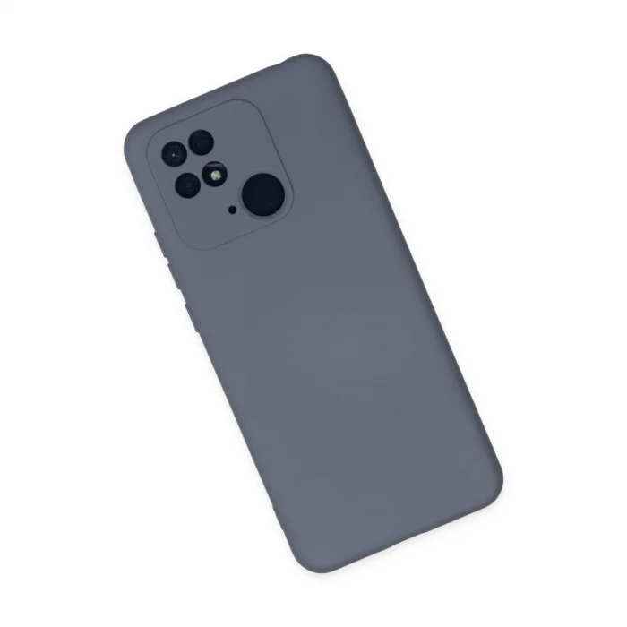 BUĞZ Xiaomi Redmi 10c Kılıf Nano İçi Kadife Silikon - Gri