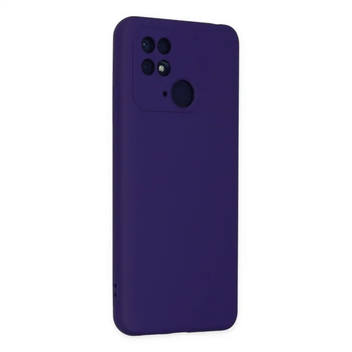 BUĞZ Xiaomi Redmi 10c Kılıf Nano İçi Kadife Silikon - Mor
