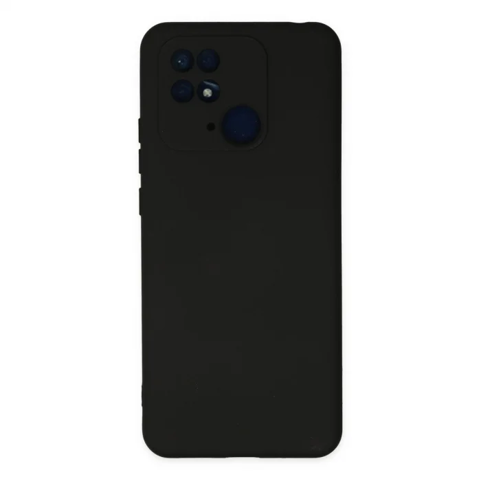 BUĞZ Xiaomi Redmi 10c Kılıf Nano İçi Kadife Silikon - Siyah