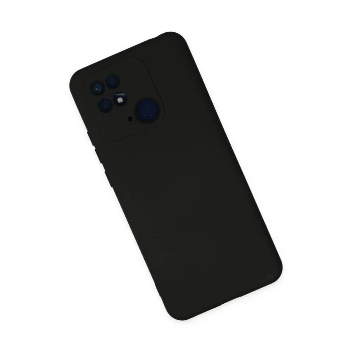 BUĞZ Xiaomi Redmi 10c Kılıf Nano İçi Kadife Silikon - Siyah