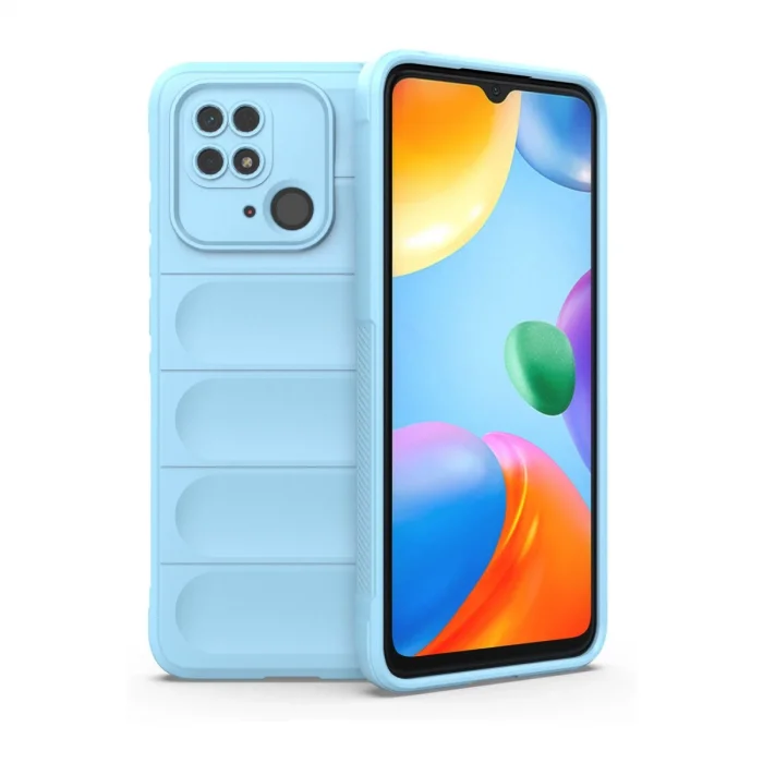 BUĞZ Xiaomi Redmi 10c Kılıf Optimum Silikon - Sky Blue