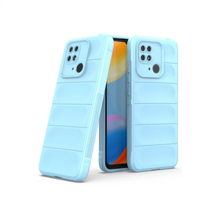 BUĞZ Xiaomi Redmi 10c Kılıf Optimum Silikon - Sky Blue