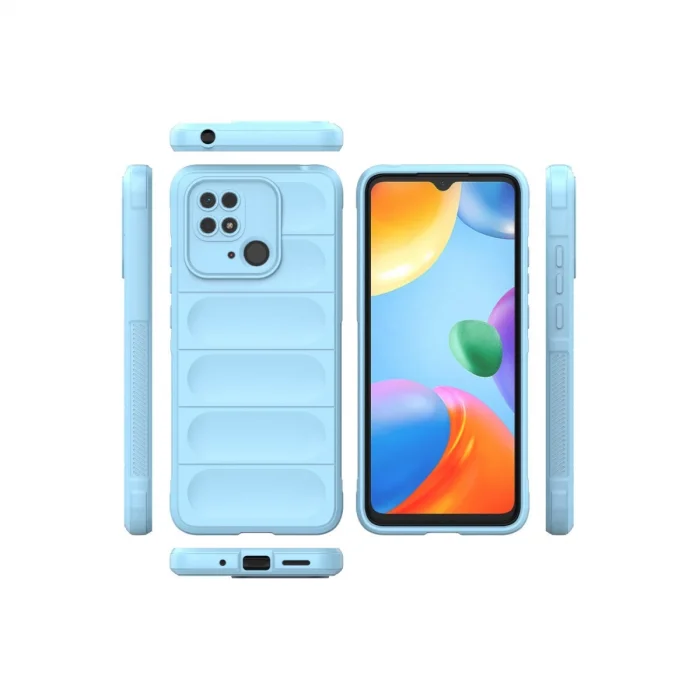 BUĞZ Xiaomi Redmi 10c Kılıf Optimum Silikon - Sky Blue