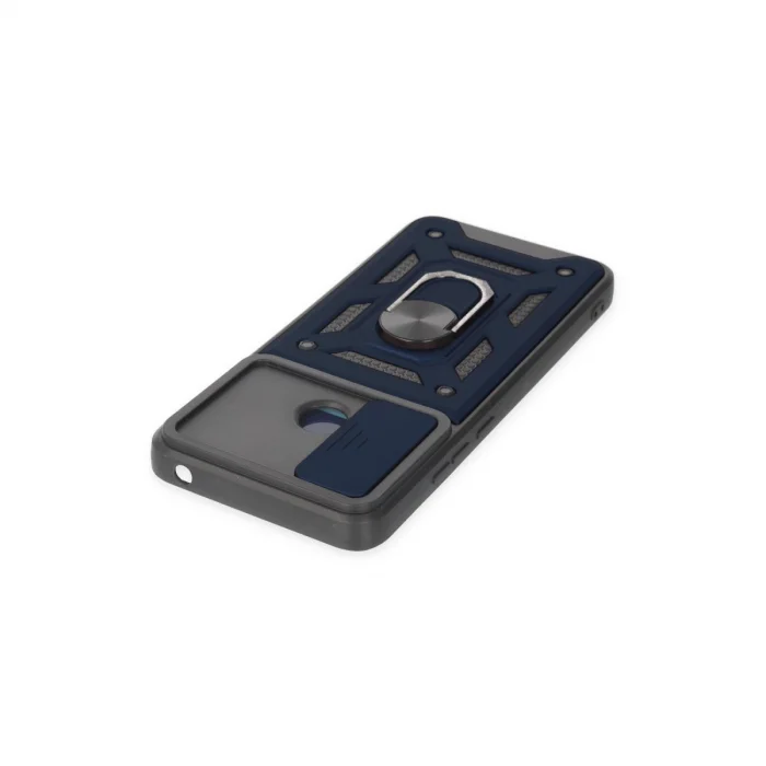 BUĞZ Xiaomi Redmi 10c Kılıf Pars Lens Yüzüklü Silikon - Lacivert