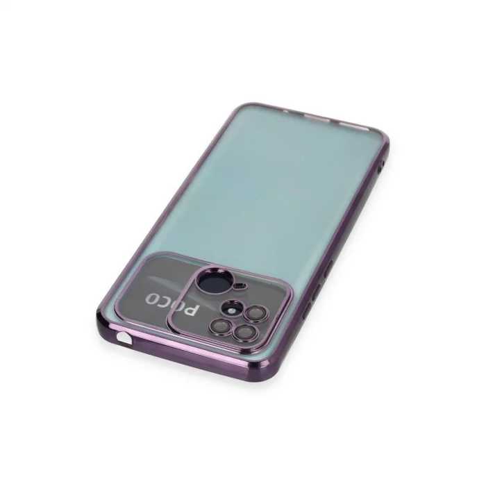 BUĞZ Xiaomi Redmi 10c Kılıf Razer Lensli Silikon - Mor
