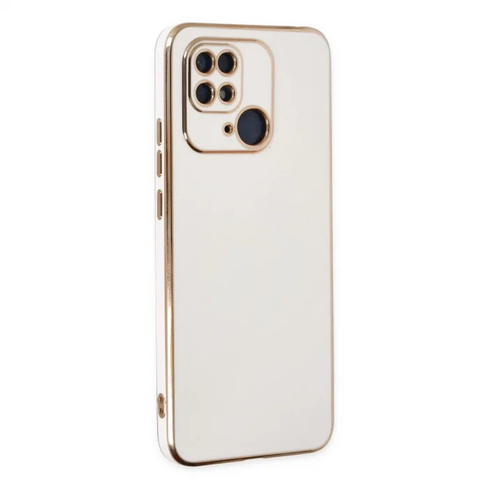 BUĞZ Xiaomi Redmi 10c Kılıf Volet Silikon - Beyaz