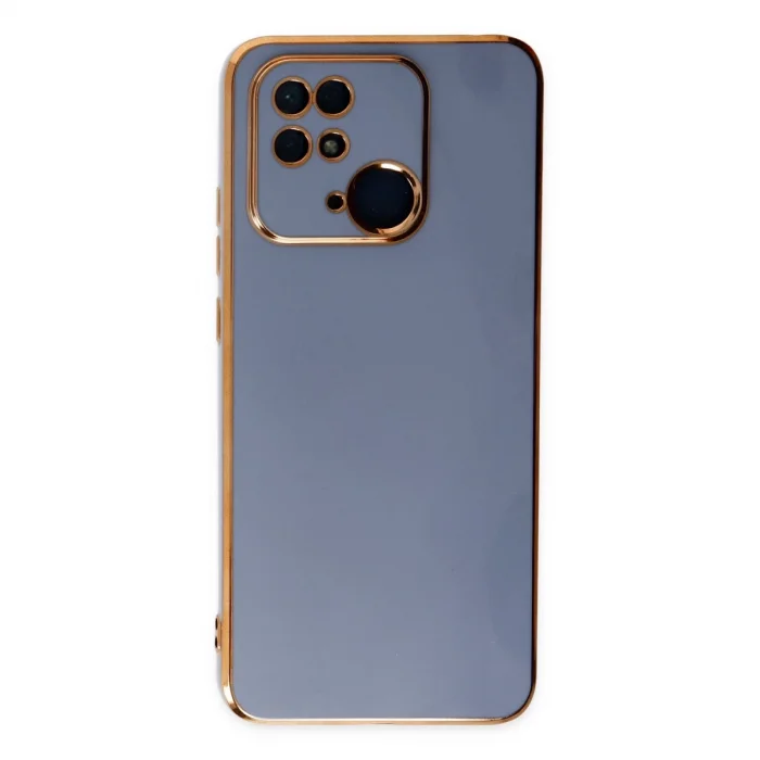 BUĞZ Xiaomi Redmi 10c Kılıf Volet Silikon - Mavi