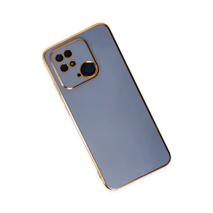 BUĞZ Xiaomi Redmi 10c Kılıf Volet Silikon - Mavi