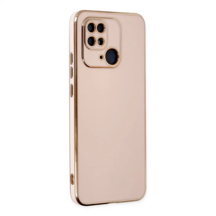 BUĞZ Xiaomi Redmi 10c Kılıf Volet Silikon - Pembe