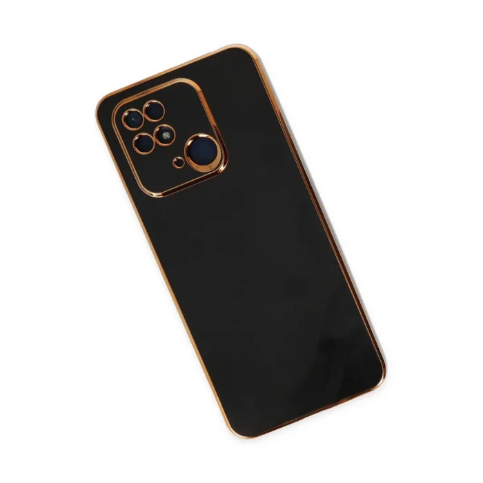 BUĞZ Xiaomi Redmi 10c Kılıf Volet Silikon - Siyah