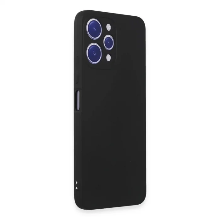 BUĞZ Xiaomi Redmi 12 Kılıf First Silikon - Siyah