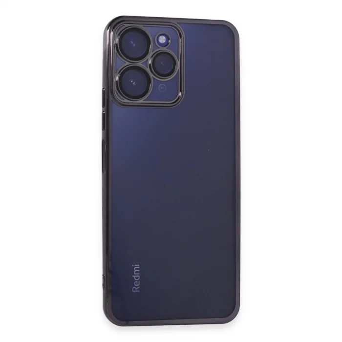 BUĞZ Xiaomi Redmi 12 Kılıf Razer Lensli Silikon - Mor