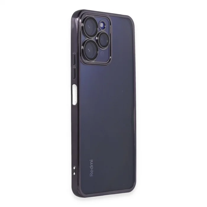 BUĞZ Xiaomi Redmi 12 Kılıf Razer Lensli Silikon - Mor