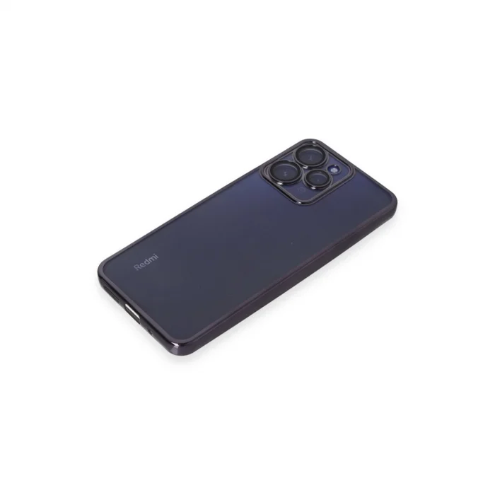 BUĞZ Xiaomi Redmi 12 Kılıf Razer Lensli Silikon - Mor