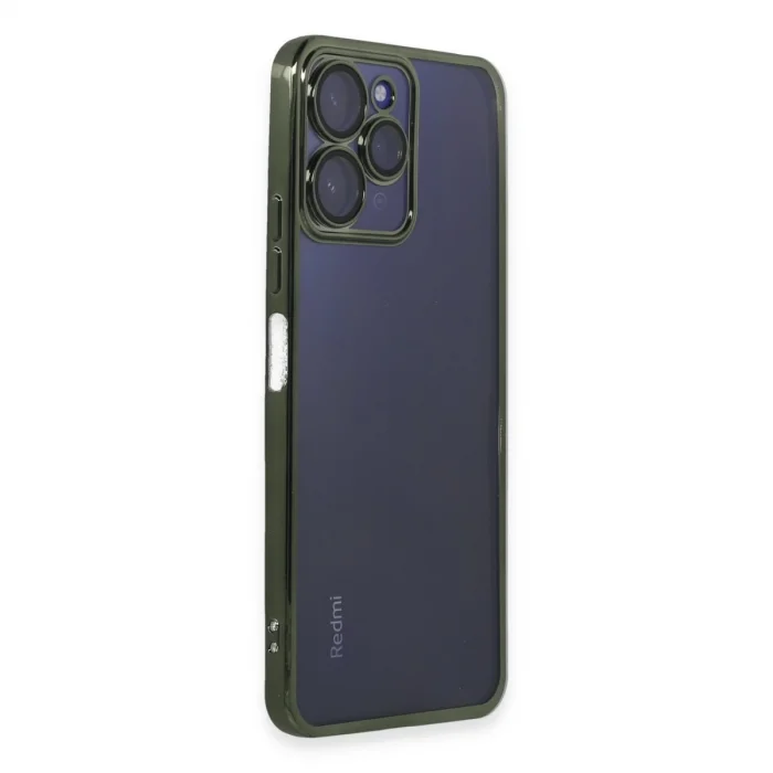 BUĞZ Xiaomi Redmi 12 Kılıf Razer Lensli Silikon - Yeşil