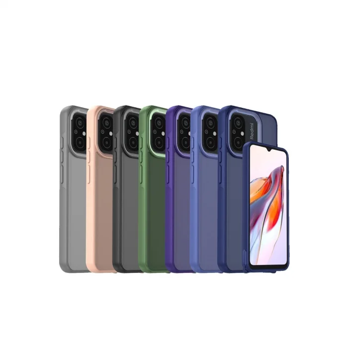 BUĞZ Xiaomi Redmi 12c Kılıf Elegant Kapak - Siyah