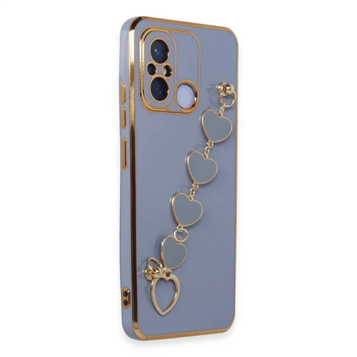 BUĞZ Xiaomi Redmi 12c Kılıf Esila Silikon - Gri