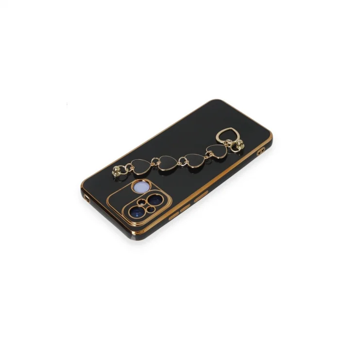 BUĞZ Xiaomi Redmi 12c Kılıf Esila Silikon - Siyah