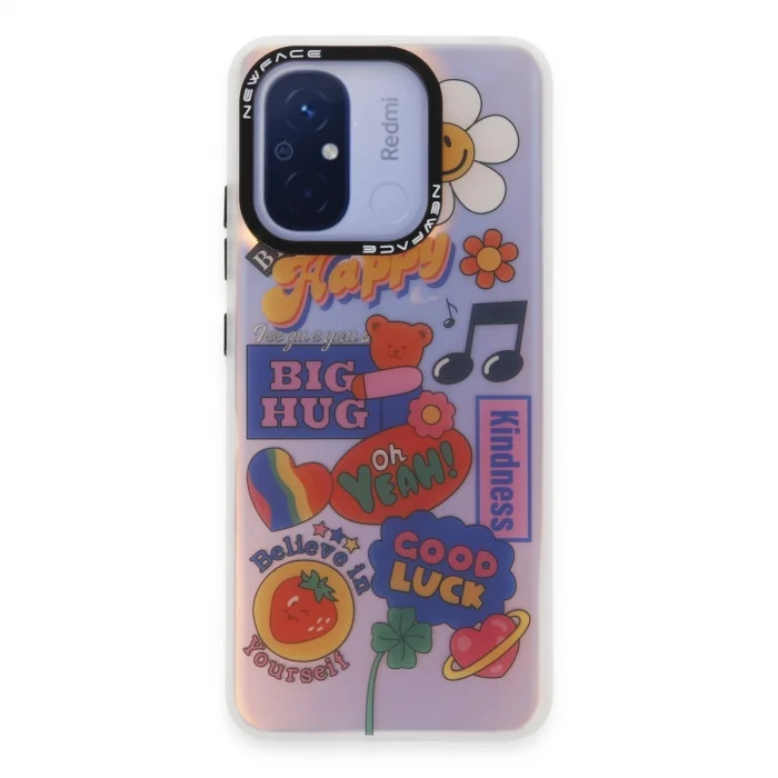 BUĞZ Xiaomi Redmi 12c Kılıf Estoril Desenli Kapak - Estoril - 15