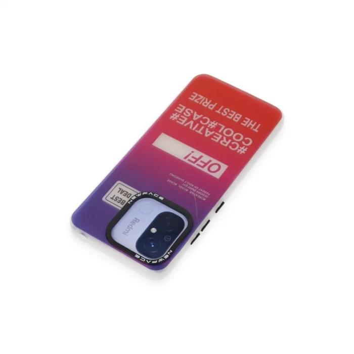 BUĞZ Xiaomi Redmi 12c Kılıf Estoril Desenli Kapak - Estoril - 9