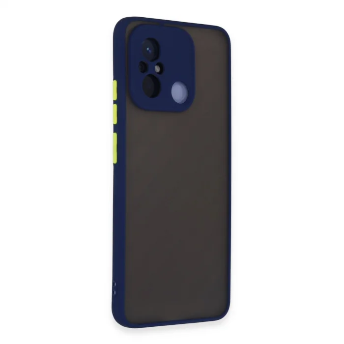 BUĞZ Xiaomi Redmi 12c Kılıf Montreal Silikon Kapak - Lacivert