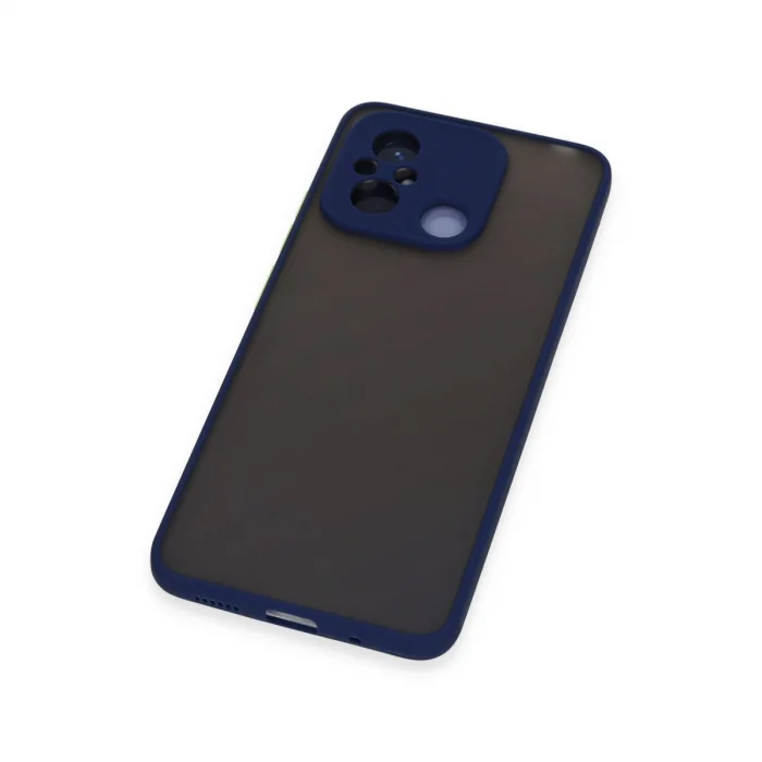 BUĞZ Xiaomi Redmi 12c Kılıf Montreal Silikon Kapak - Lacivert