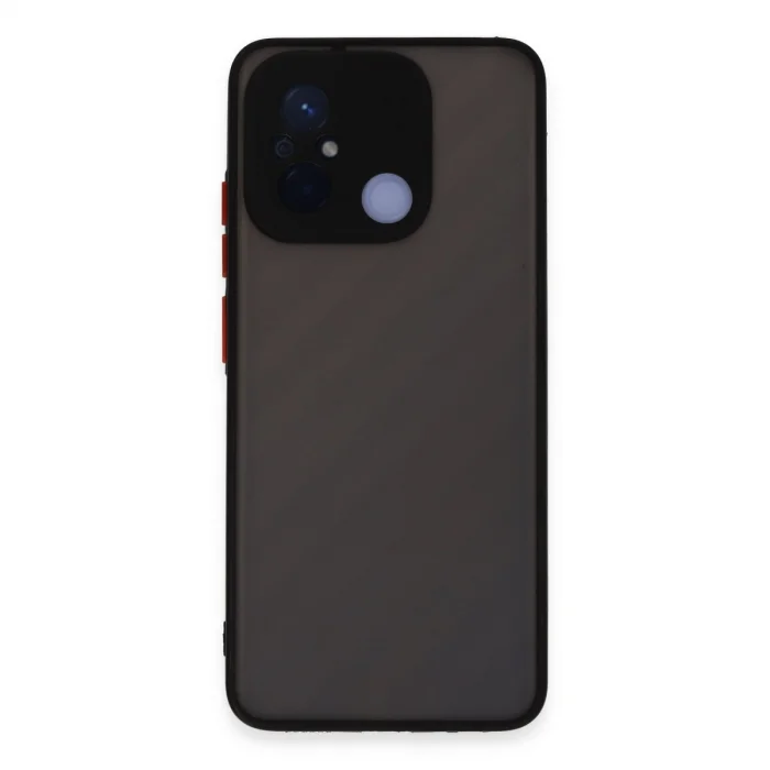 BUĞZ Xiaomi Redmi 12c Kılıf Montreal Silikon Kapak - Siyah