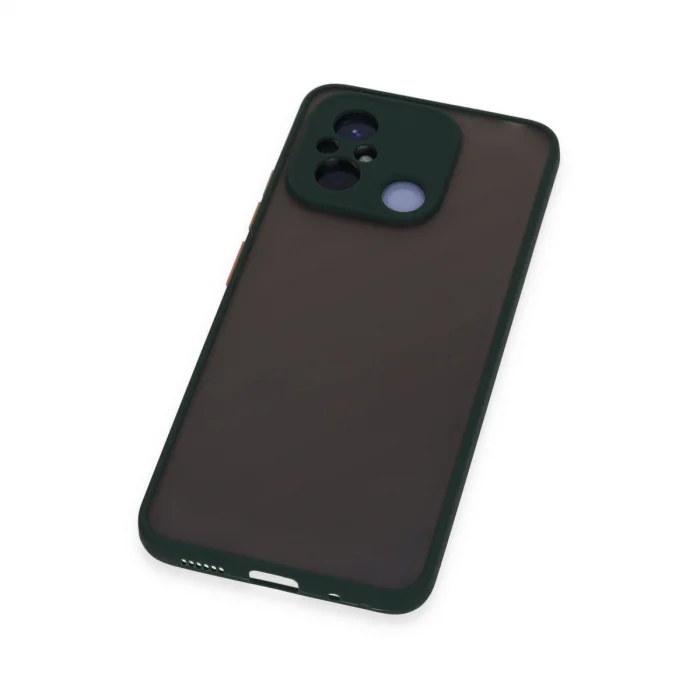 BUĞZ Xiaomi Redmi 12c Kılıf Montreal Silikon Kapak - Yeşil