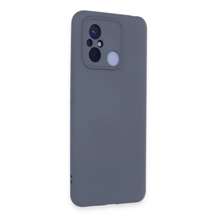 BUĞZ Xiaomi Redmi 12c Kılıf Nano İçi Kadife Silikon - Gri