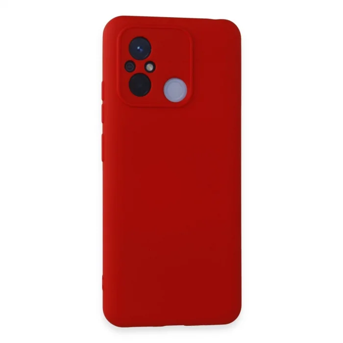BUĞZ Xiaomi Redmi 12c Kılıf Nano İçi Kadife Silikon - Kırmızı