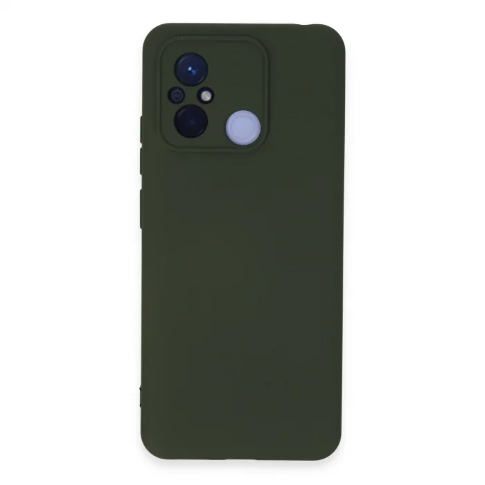 BUĞZ Xiaomi Redmi 12c Kılıf Nano İçi Kadife Silikon - Koyu Yeşil